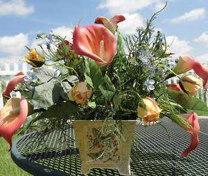 Silk Flower Arrangements Custom Free Local Delivery & Cemetery Sprays 