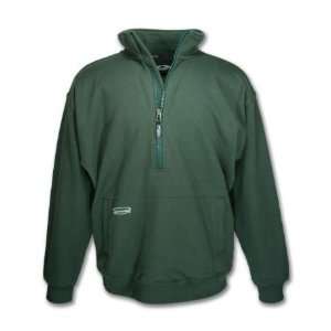  Thick Half Zip 4002421036666 Forest Green Heavy Duty 2 layer cotton 