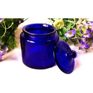  Cobalt Blue Glass Jar 