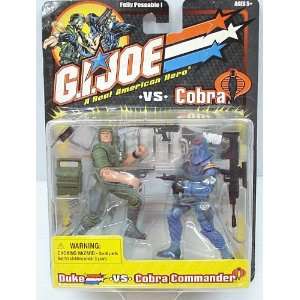   Cobra Duke vs Cobra Commander (Green Duke, Blue Cobra) Toys & Games