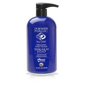 Dr. Bronners Peppermint Shikakai Body Soap Organic Body Cleansers
