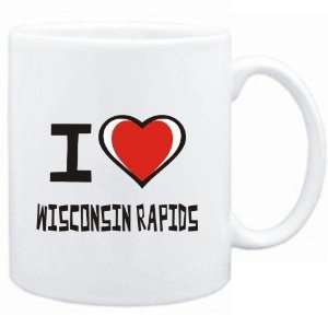  Mug White I love Wisconsin Rapids  Usa Cities Sports 