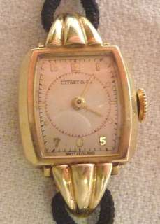 VINTAGE LADIES TIFFANY & CO 14K SOLID YELLOW GOLD WATCH  