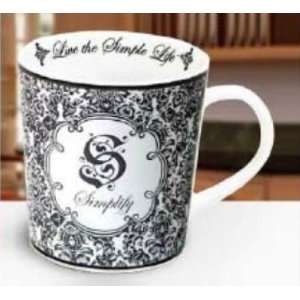   Inspired Porcelain Coffee Mugs   Damask Simplify