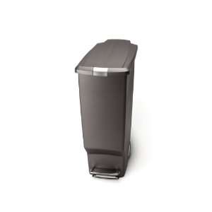  simplehuman CW1363 Grey 10.5 Gallon Slim Trash Can CW136 