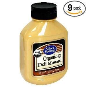 Silver Springs Deli Mustard Organic, 9.5 Ounce (Pack of 9)  