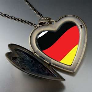  Germany Flag Large Pendant Necklace Pugster Jewelry