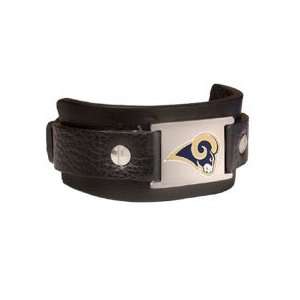  NFL St Louis Rams Leather Cuff Bracelet