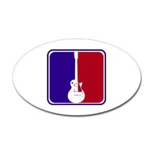  Major League Guitar   Gibson Music Oval Sticker by 