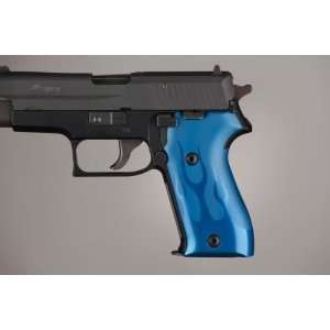  Hogue SIG Sauer P225 Flames Aluminum   Blue Anodized 27133 