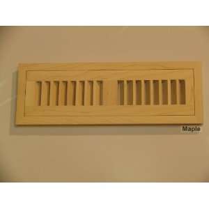   Maple Flush Unfinished Wood Heat Register / Vent