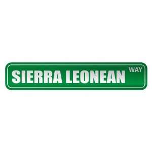   SIERRA LEONEAN WAY  STREET SIGN COUNTRY SIERRA LEONE 