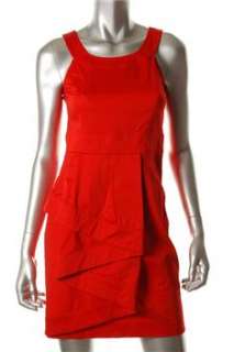 Calvin Klein NEW Petite Cocktail Dress Red BHFO Sale 6P  