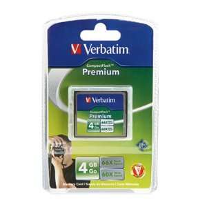  O VERBATIM O   Card   CompactFlash 4GB   Premium   Sold As 