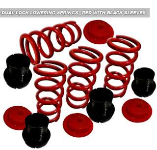 91 00 TOYOTA TERCEL RED BLK COILOVER LOWERING SPRINGS  