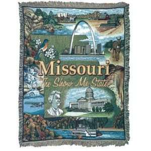  Missouri The Show Me State Tapestry Throw Blanket 50 x 
