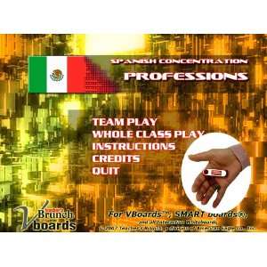  Spanish Concentration Game Professions on Flash Drive 