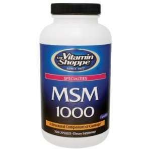  Vitamin Shoppe   Msm 1000, 1000 mg, 300 capsules Health 