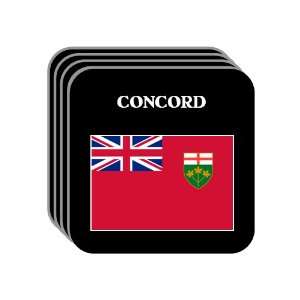 Ontario   CONCORD Set of 4 Mini Mousepad Coasters