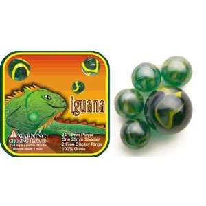Mega Marbles   IGUANA MARBLES NET (1 Shooter Marble, 24 Player Marbles 
