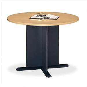   Bush TB14542A Series A Round Conference Table Finish Light Oak Baby