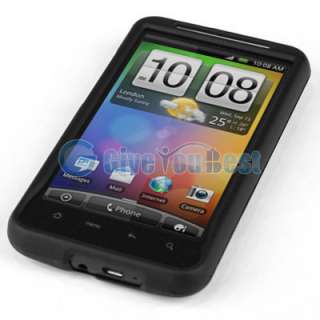 Black Hard Case Skin Cover For HTC DESIRE HD INSPIRE 4G  