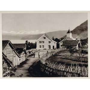  1930 Utvik Nordfjord Norway Norwegian Village Norge 