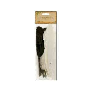  Midwest Design Feather Goose Round 7 8 Black/White 12pc 