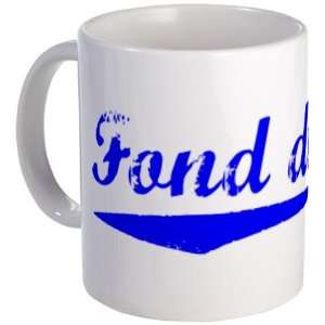  Vintage Fond du Lac Blue Vintage Mug by  Kitchen 