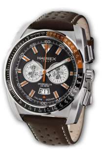 Haurex Italy MPH Mens chronograph black Watch 9A346UNO 846341040493 