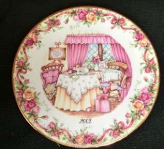 xmas RUBY ANNIV CELEBRATION Old Country Roses COLLECT PLATE ROYAL 