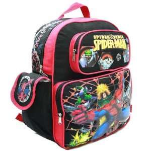     Marvel   Spiderman   Large Backpack   w/Enemies Toys & Games