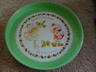 STRAWBERRY SHORTCAKE,LIFE IS BERRIES,OLD SERVING TRAY  