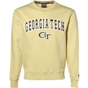 Georgia Tech Yellow Jackets Gold Automatic Crew Sweatshirt (XX Large 