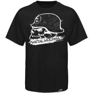 Metal Mulisha Black Streak T shirt (Medium)  Sports 