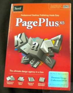 Serif PagePlus X5 Rtl $90  