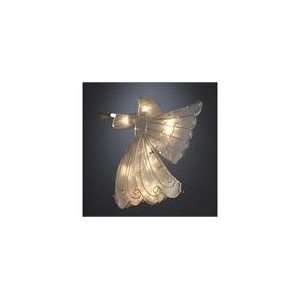  White Capiz Shell and Gold Angel Christmas Tree Topper 