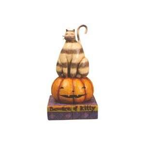   Heartwood Creek   Black and White Cat on Pumpkin by Enesco   118100
