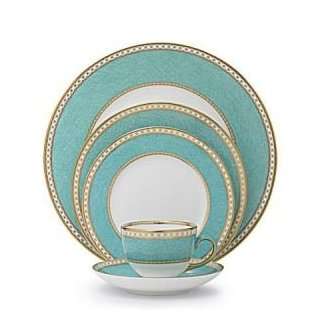  Wedgwood Ulander Powder Turquoise 15.25 Inch Oval Platter 
