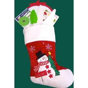  Curious Chef Pizza Making Kit Snowman Stocking Christmas 
