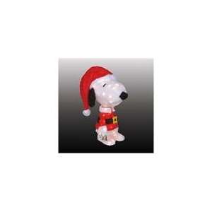 18 Peanuts Snoopy Santa Claus Pre Lit 3 D Christmas Yard 
