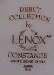 LENOX CONSTANCE DINNER PLATE  V. NICE  