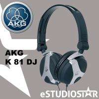 NEW AKG K81DJ K 81 DJ HEADPHONE CLOSED BACK   