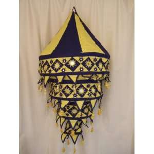  Wall / Ceiling Hanging Tapestry   Black And Yellow Colors 