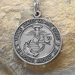  Personalized St. Michael Military Medallion Pendant 