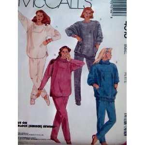 1989 Mccalls Pattern 4516. Misses Sizes 10;12 Tops; Detatchable Cowl 