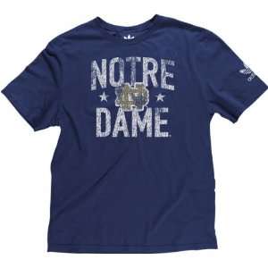   Shirt adidas Navy Crackle Print NCAA Retro T Shirt