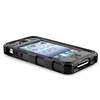 OEM BALLISTIC Black Hard Core Case+Anti Glare LCD Protector for iPhone 