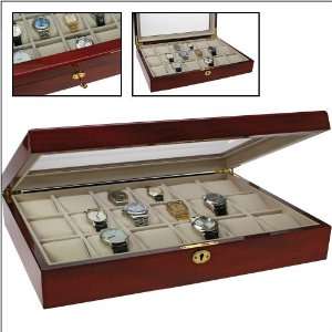   REAL GLASS WINDOW   LOCKABLE   FOR ALL KIND OF WATCHES   ALSO FOR THE