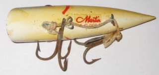 Martin salmon plug made in Seattle, WA. Wood. 5 Plastic eyes. Lure 